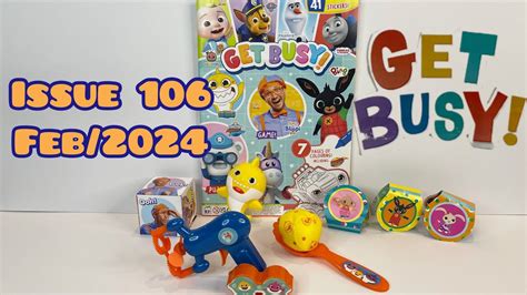 Get Busy Magazine Issue Feb With Baby Shark Play Set