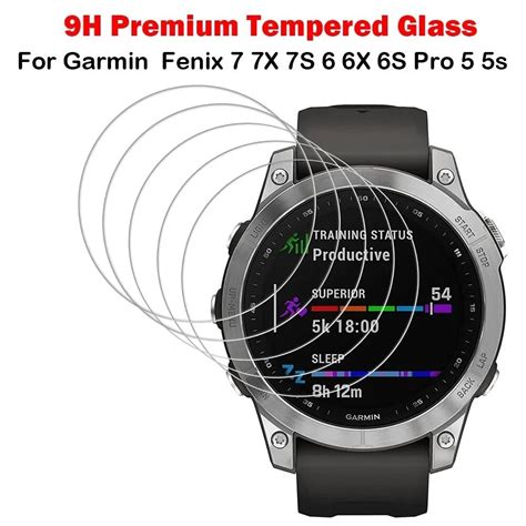 9H Premium Tempered Glass For Garmin Fenix 7 7X 7S 6 6X 6S Pro 5 5s