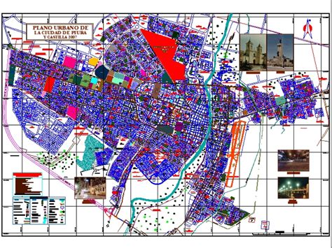 Plano Urbano Piura Castilla En AutoCAD CAD 5 65 MB Bibliocad