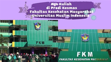 Ayo Kuliah Di Program Studi Kesehatan Masyarakat FKM UMI YouTube