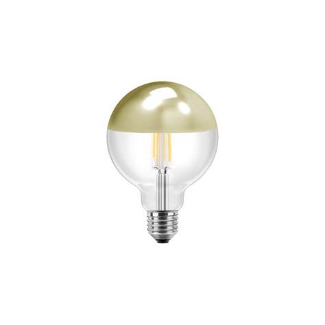 Led Filament Vintage Lampe Globeform E W Lm Warmwei Spiegelkop