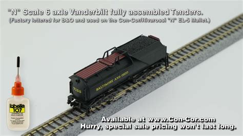 N Scale 6 Axle Vanderbilt Fully Assembled Tenders YouTube