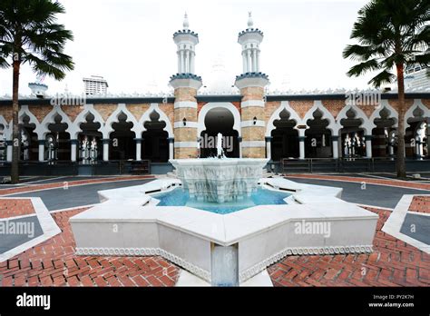 The Jamek Mosque In The City Center Of Kuala Lumpur Malaysia Stock