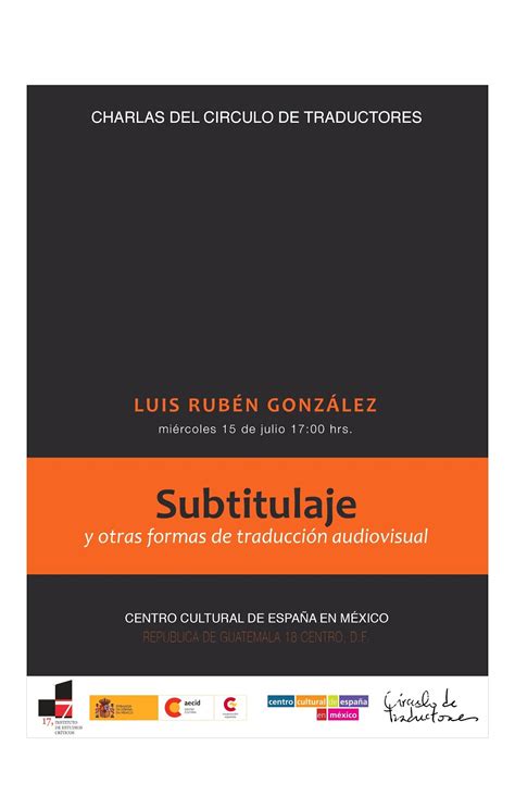 círculo de traductores IV Charla del Círculo de Traductores