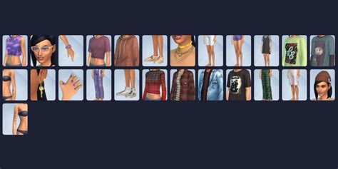 The Sims Grunge Revival Cas Items