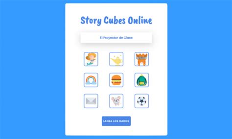 Story Cubes Online El Proyector De Clase