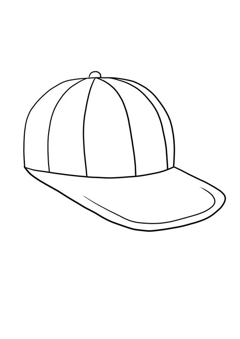 Coloring Pages Baseball Cap