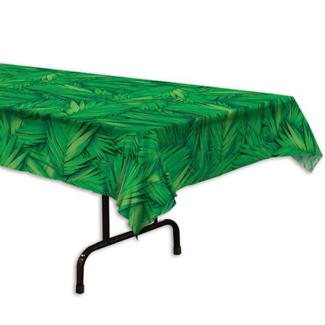 Palm Leaf Plastic Tablecloth Party At Lewis Elegant Party Supplies