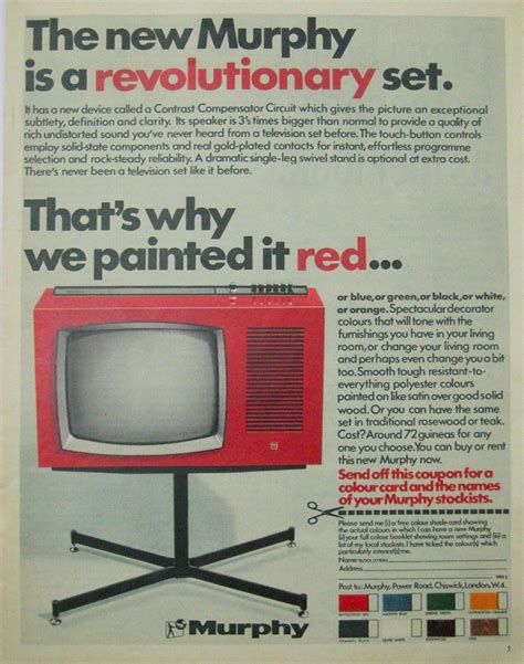 Original Murphy Television Tv 1960s Vintage Print Ad Australian Ebay