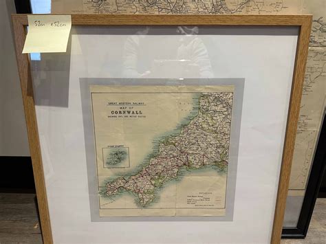 Vintage Great Western Railway Map of Cornwall - Etsy