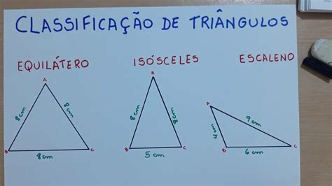 Classificações De Triângulos Youtube