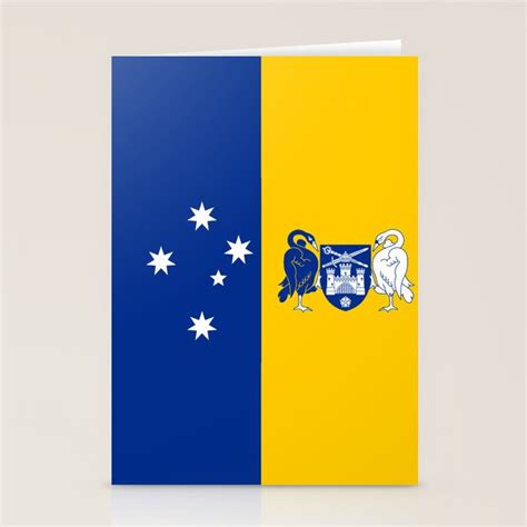 flag of canberra Stationery Cards by oldking | Society6