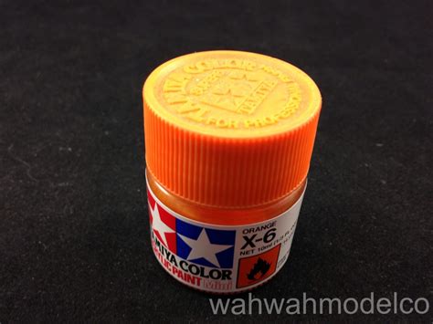 Tamiya 81506 Acrylic Mini X 6 Orange 10ml Bottle