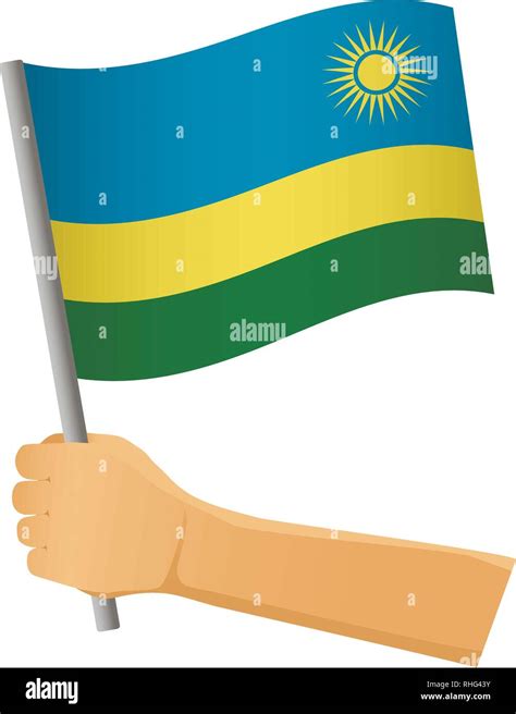 Ruanda bandera en mano Antecedentes patrióticos La bandera nacional