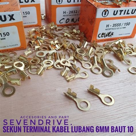 Promo Sekun Skun Terminal Klem Kabel Bulat Mm M Baut Kuningan