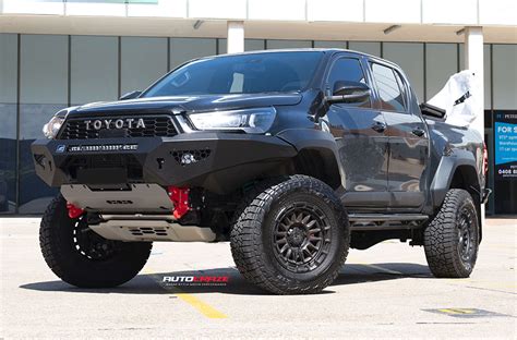 Toyota Hilux Black Rhino Rival Matte Black W Gloss Black Lip