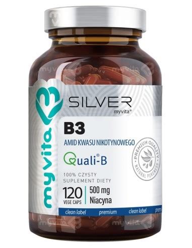 MyVita Sivler Niacyna Witamina B3 Amid Kwasu Nikotynowego 500 Mg