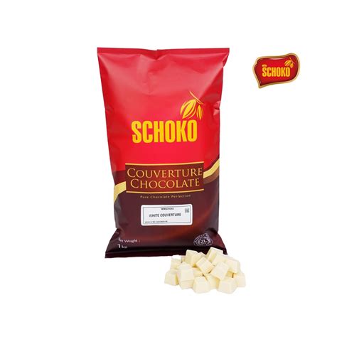 Jual SCHOKO White Chocolate Couverture Cube 1 Kg Coklat Kovertur