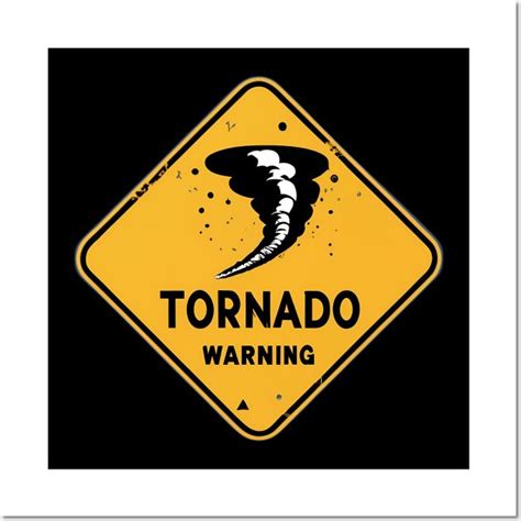 Tornado Warning Road Sign Wall And Art Print In 2024 Tornado Warning