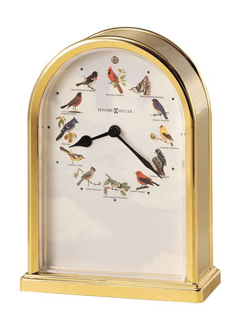 Song Birds Of North America III Tabletop Clock - Windsor Clock & Watch