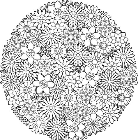 Kostenlose Malvorlage Mandalas Mandala Mit Blumen Zum Ausmalen Porn