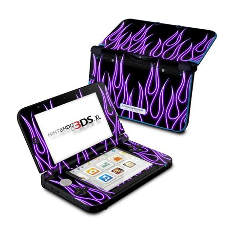 Nintendo 3DS XL Skin - Purple Neon Flames by DecalGirl Collective ...