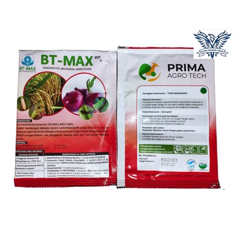 Jual Bt Max Gram Btmax Bio Insektisida Ulat Thrips Dan Kutu Daun