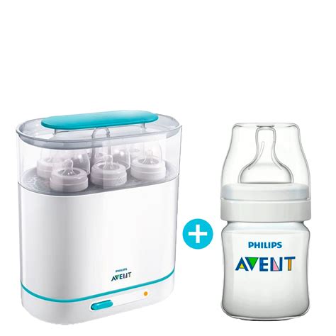 Stérilisateur à vapeur 3 en 1 Avent Biberon Anti colic 260ml PP