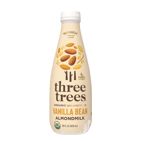 Lazy Acres Three Trees Organic Unsweetened Vanilla Bean Almond Milk