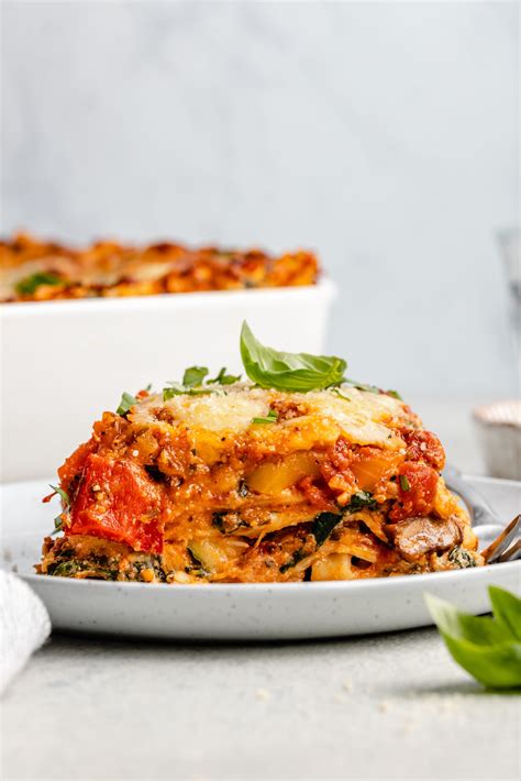 Roasted Vegetable Lasagna All The Healthy Things