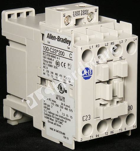 PLC Hardware Allen Bradley 100 C23D200 MCS C Contactor IEC 23A 110 120V