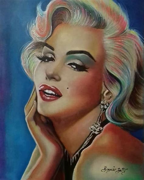 Art Edit Of Marilyn Monroe Marilyn Monroe Painting Marilyn