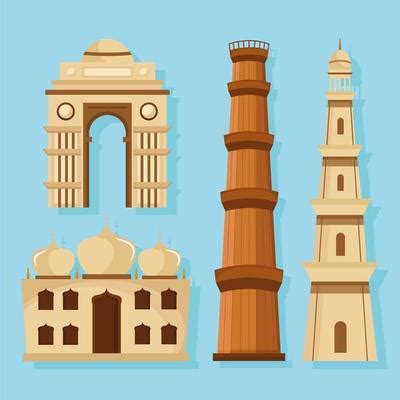 Indian Landmark Vector Art, Icons, and Graphics for Free Download