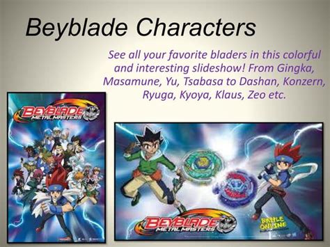 Beyblade: The Metal Saga Main Characters!!! | PPT