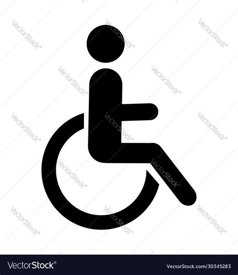 Wheelchair icon handicap design Royalty Free Vector Image