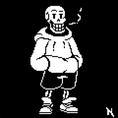 Pixilart Underswap Papyrus Sprite By Scarredpixel123