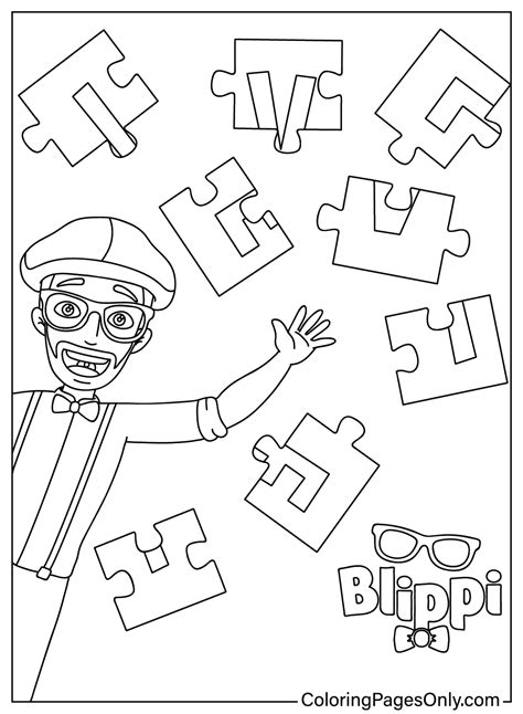 P Ginas Para Colorear De Blippi Coloringpagesonly