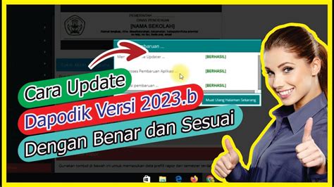 Cara Update Dapodik Versi B Dengan Benar Dan Sesuai Youtube