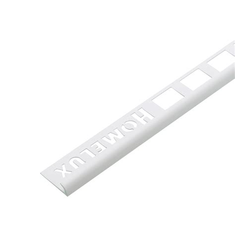 6mm White Round Edge Pvc Tile Trim 25m Products Homelux