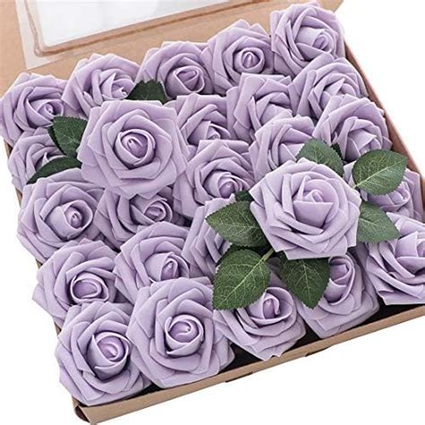 Amazon Floroom Artificial Dahlia Flowers 25pcs Real Looking Cream