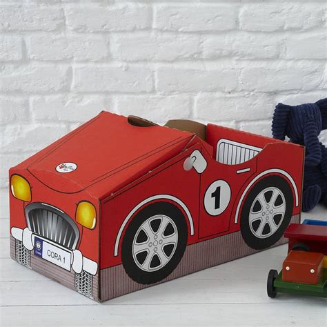 Personalised Cardboard Toy Car | Toy car, Kids play set, Car wheels diy