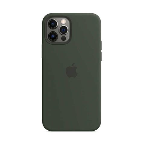 Apple Iphone 12 12 Pro Silicone Case With Magsafe Cypress Green