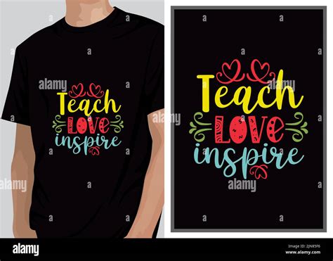 Teacher T Shirt Design Vector Typography Illustration It Can Use For T Shirt Logo Sticker