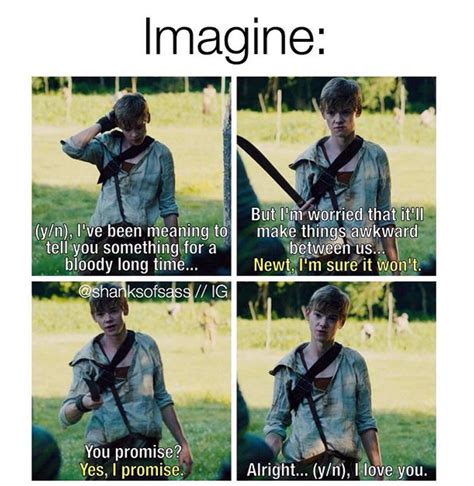 Newt Imagines Cute Imagines Maze Runner Imagines Maze Runner Thomas Maze Runner Funny Maze