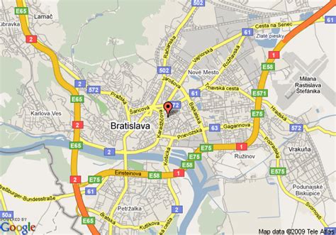 Bratislava Map - Slovakia