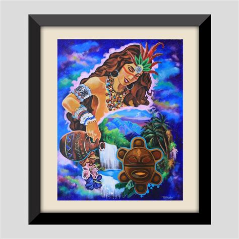 Taino Art Puerto Rico Wall Art Puerto Rican Taino Pride Etsy