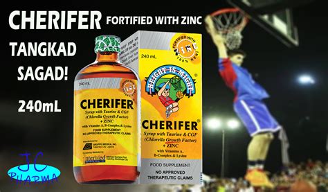 Authentic Cherifer Syrup Fortified With Zinc 240ml Lazada Ph