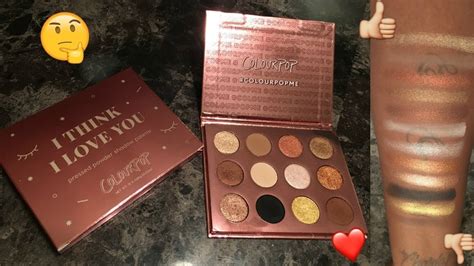 Colourpop I Think I Love You Eyeshadow Palette LIVE SWATCHES WOC