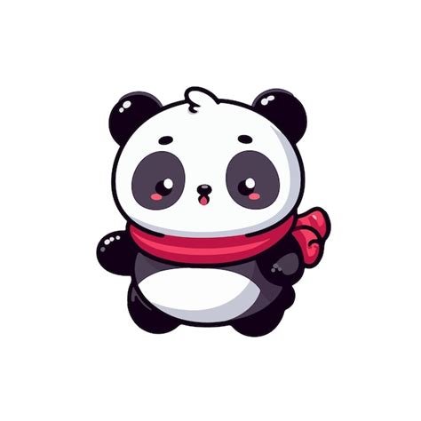 Premium Vector Cute Panda Cartoon Ai Generated Image