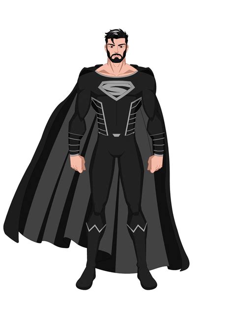 Superman Black Suit by Flashesss on DeviantArt